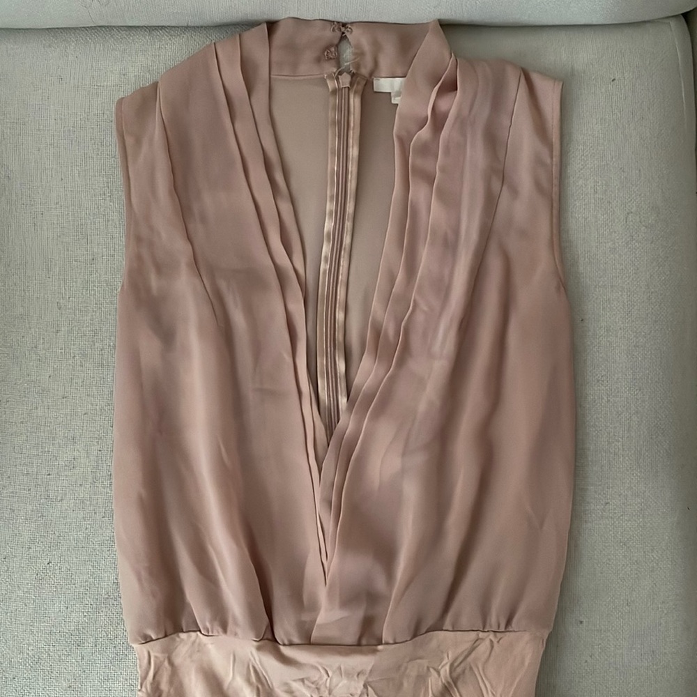 EUC H&M Light pink Blouse Bodysuit